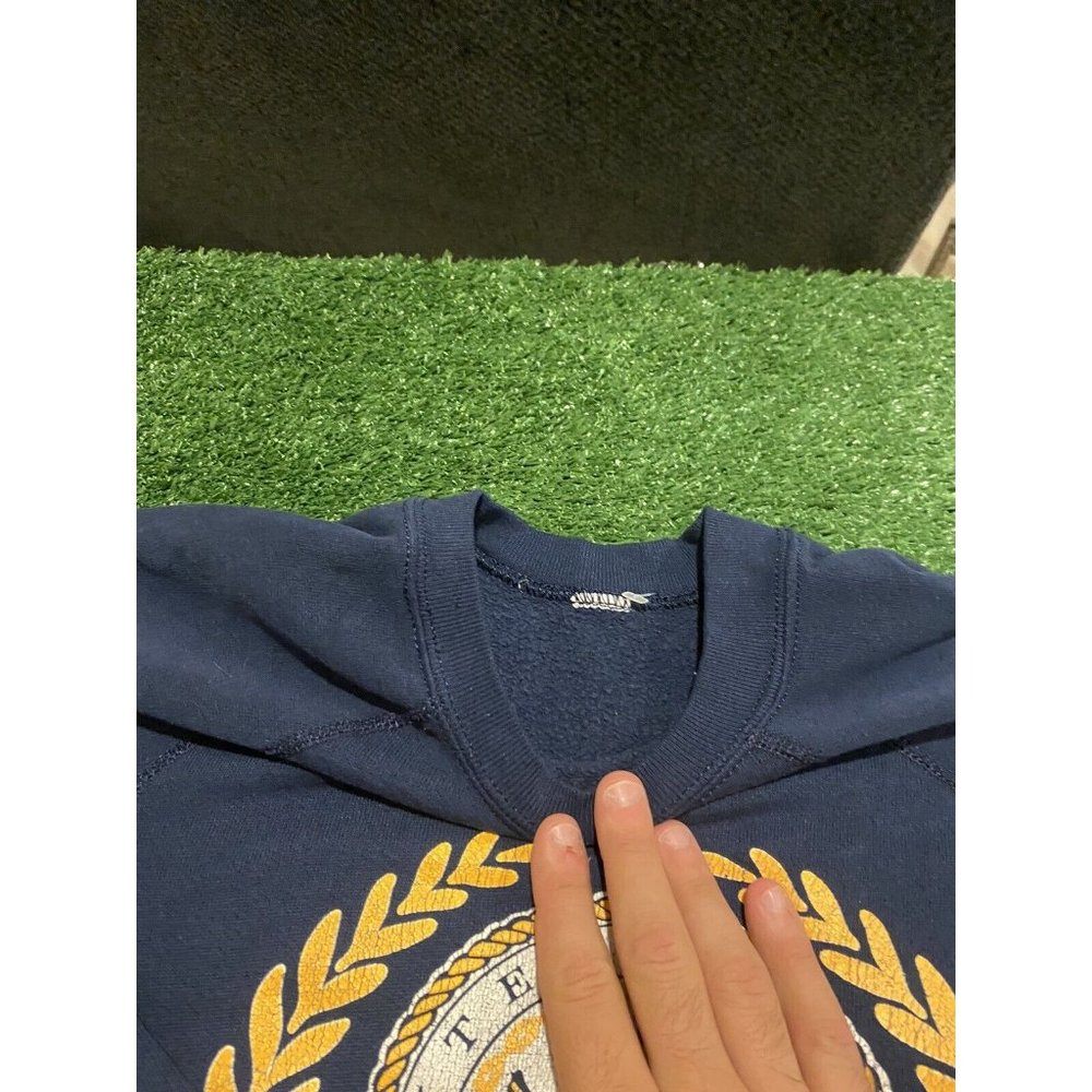 Vintage USA United states Navy Seal Logo crewneck XL navy blue retro Ivy - Picture 5 of 8